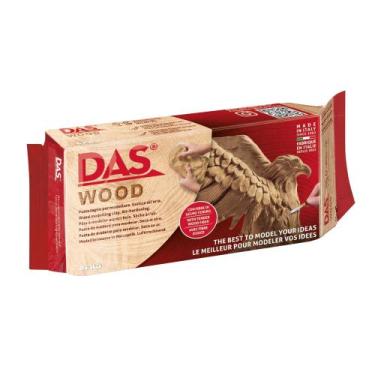 Imagem de Massa de Modelar Cerâmica Fria Wood Marrom 700g Das