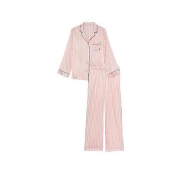Imagem de Conjunto de Pijama de Cetim Victoria's Secret - Manga Comprida para Mu