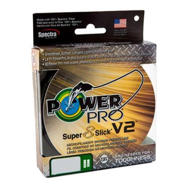 Imagem de Linha Pesca Power Pro 150YD Super 8 Slick V2 Verde Musgo Microfilament