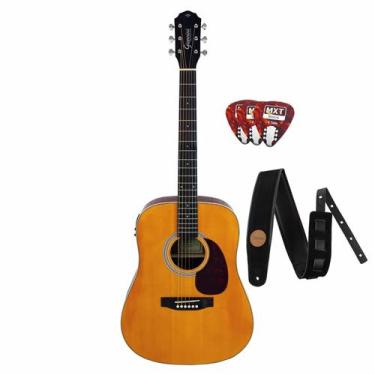 Imagem de Violão Eletroacústico Giannini Performance Plus Folk com acessorios GD