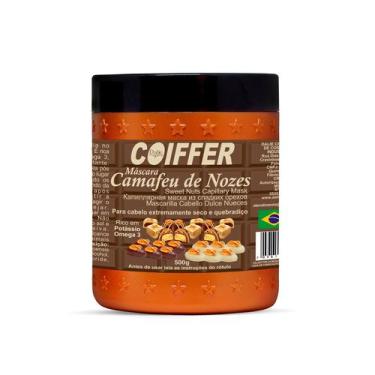 Imagem de Máscara Camafeu de Nozes Coiffer 500g p/ Cabelos Extremamente Seco e Q