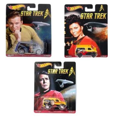 Imagem de Hot Wheels Star Trek Pack com 3 Carrinhos DLB45