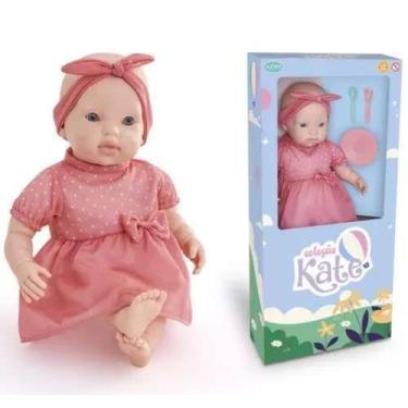 Imagem de Boneca Kate 42 cm Come Papinha - Bebê Com Acessórios - Pupee