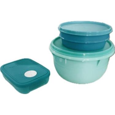 Imagem de Tupperware Kit 3 Peças Tigela 2 Litros Potinho Freezer 300Ml E Potinho