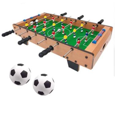 Imagem de Mesa de Pebolim Totó C/ 02 Bolas - Jogo de Futebol de Mesa - Ravi