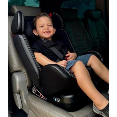 Imagem de Cadeira galzerano prati preto com isofix para crianças de 0 a 36kg