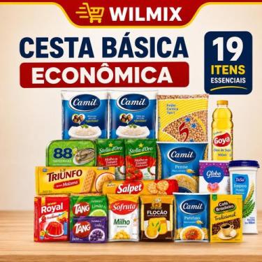 Imagem de Cesta Básica Completa 19 Itens Premium  Embalagem Reforçada Exclusiva 