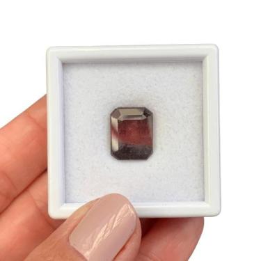 Imagem de Turmalina Bicolor Baguete Retangular 7,48ct - ENE2ESE