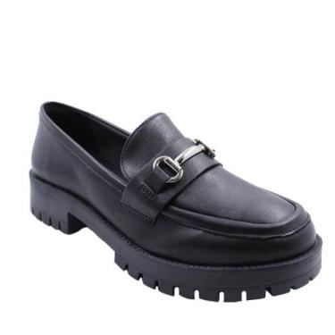 Imagem de Sapato Mocassim Loafer 083-004 Via Marte Feminino, Preto, 35