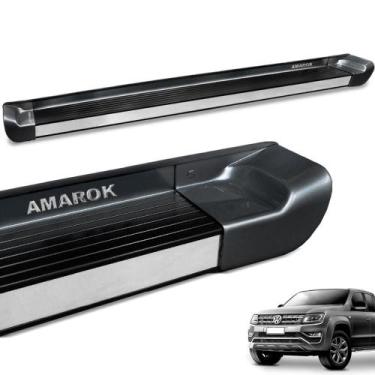 Imagem de Estribo Lateral Amarok 2010 a 2022 CD Cinza Iron Personalizado - Gtnox