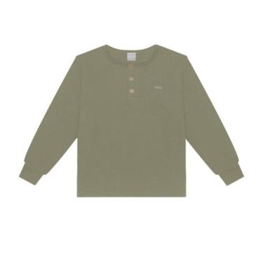 Imagem de Camiseta Menino em Malha Crochê Turquia Verde Eucalipto - Alakazoo, 16