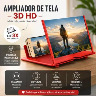 Imagem de Lupa De Tela 3D HD Para Filmes Séries Pronta Entrega Alta Definição Us