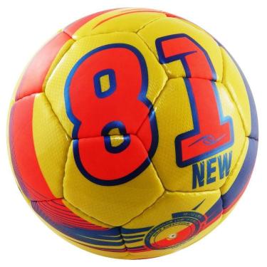 Imagem de Bola de Futebol Society 81 New em Microfibra Costurada à Mão com Câmara de Butyl Branco...