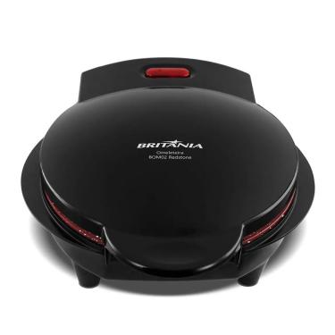 Imagem de Omeleteira Elétrica BOM02P Antiaderente Redstone 750W 110V Preto para 2 Omeletes Britânia