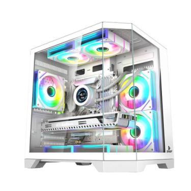 Imagem de Gabinete Gamer Mini Tower Aquário Vidro Temperado White M-ATX/ITX Sem 