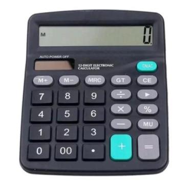 Imagem de Calculadora 12 Digitos 8837b 149x120x48 Solar E Pilha Preto - Make Mai