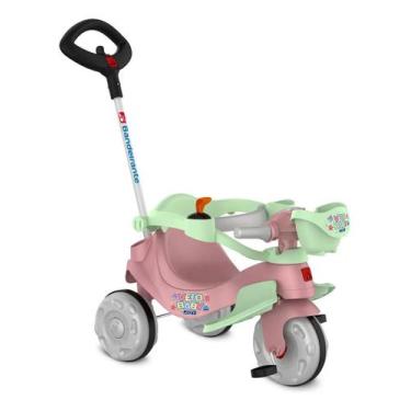 Imagem de Triciclo Passeio E Pedal Velobaby Joy Rosa Bandeirante Rosa