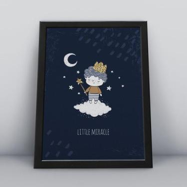 Imagem de Quadro com moldura pequeno milagre infantil menino Ilustra-ao-02-M1 - 