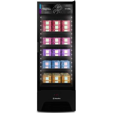Imagem de Expositor Vertical Frost Free VF50 Optima All Black 581 Litros Metalfr