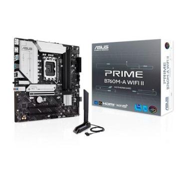 Imagem de Placa-Mãe ASUS PRIME B760M-A WIFI II, Intel LGA 1700, mATX, DDR5, PCIe