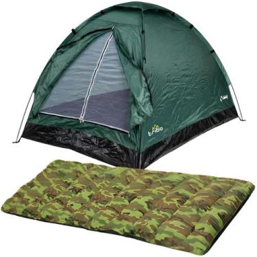 Imagem de Barraca Camping 2 Pessoas + Colchonete Solteiro Leve Trilha - Summer (