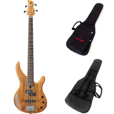 Imagem de Kit Contrabaixo Yamaha TRBX174EW 4 Cordas Natural + Capa