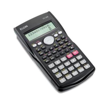 Imagem de Calculadora Cientifica 240 Funções Cc240 Preta - ELGIN