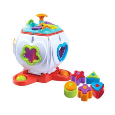 Imagem de Brinquedo de Encaixe Pentaformas Branco Maral