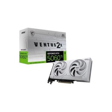 Imagem de Placa de Vídeo MSI Geforce RTX 5060 TI Ventus OC Plus 2X White 8gb Gdd