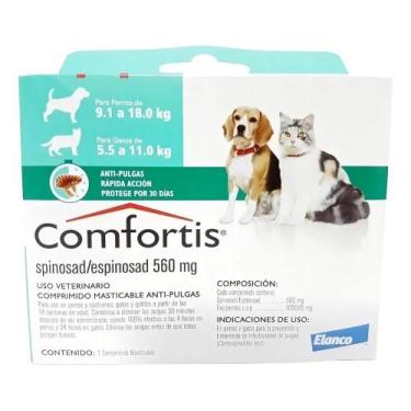 Imagem de Antipulgas Comfortis Elanco Comprimido Para Cães 9-18kg e Ga - Congrat