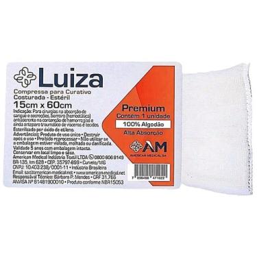 Imagem de Compressa para Curativo Cirúrgico Estéril Luiza 15x60 cm - unidade