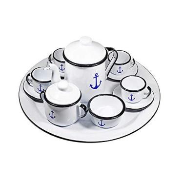 Imagem de Conjunto de Café Esmaltado Âncora 12 peças - Coleção À La Garçonne + Ewel