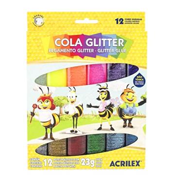 Imagem de Cola Glitter 12 Cores 23g