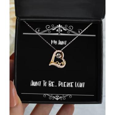 Imagem de Presentes especiais para tia, tia para ser. Please Wait, colar de dança com amor inspirador para a partir de