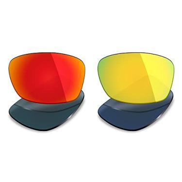 Imagem de 2 pares de lentes polarizadas de substituição da Mryok para óculos de sol Oakley Hijinx – Opções