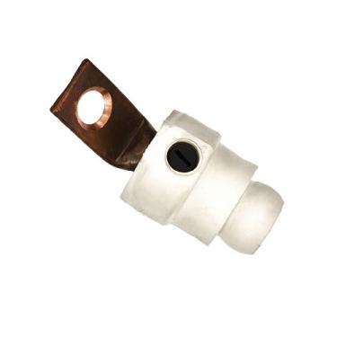 Imagem de Leviton 18F21-W Série 18, conector de terminal fêmea, tipo Cam, estilo angular, máximo de 400 Amp, tipo 3R"While-In-Us", branco