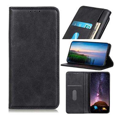 Imagem de Capa carteira para Google Pixel 6/6 Pro, capa carteira flip de couro magnético com suporte para cartão e suporte à prova de choque, capa para celular, preta, 6 de 6,4 polegadas