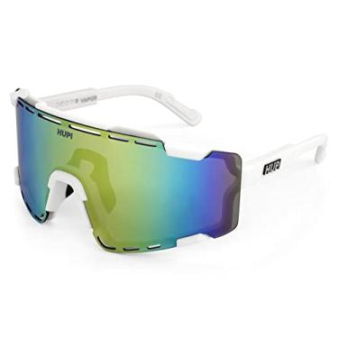 Imagem de Óculos de Sol Hupi Vapor Branco - Lente Rosa Claro Espellhado, Cor: Branco