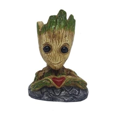 Imagem de Baby Groot Vaso Porta Objetos Marvel 15Cm - Coração