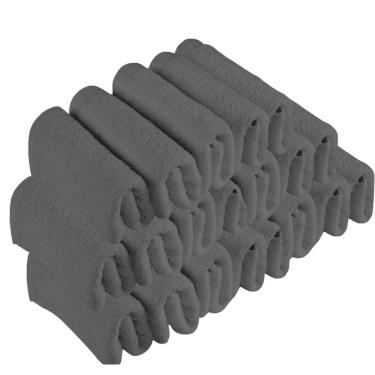 Imagem de Kit 20 Toalhas de Rosto Para Salão Beleza 100% Algodão 40 x 65 cm Preta