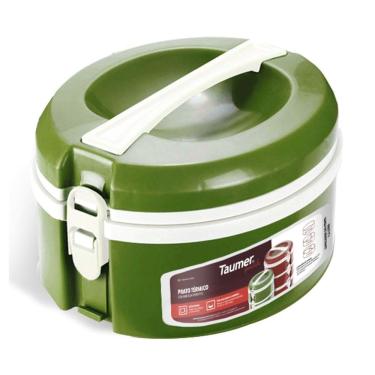 Imagem de Prato Térmico Marmita C/ Divisória Refeição Almoço Marmitex Comida - Taumer