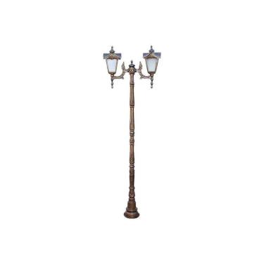 Imagem de Poste Madri Maior para Jardim de Alumínio 02 Luminária 1,99m