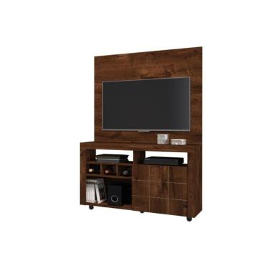 Imagem de Rack Painel América Dj Móveis - Rústico Malbec - DJ