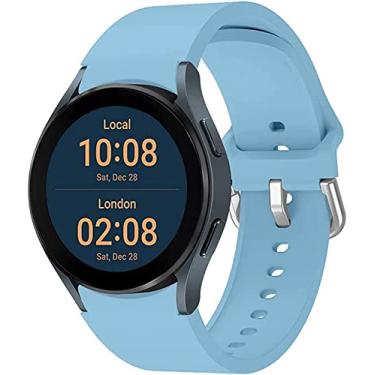 Imagem de Pulseira Sport Silicone Compatível Com Galaxy Watch 4 - (C7COMPANY) (Azul Claro)