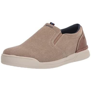 Imagem de Nunn Bush Mocassim masculino Kore Tour de lona, bico liso, sem cadarço, estilo atlético, Pedra, 9.5 Wide
