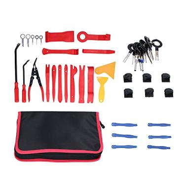 Imagem de Fafeicy Kit de ferramentas de remoção de áudio de 45 peças, ferramenta de remoção de painel de DVD automático, para desmontagem de áudio de carro, armários domésticos, caixas, conjunto de ferramentas abrangente