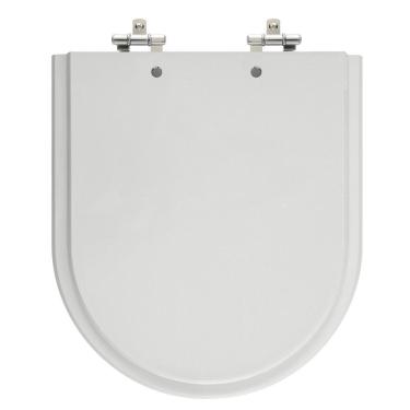 Imagem de Assento Laqueado Riviera Cinza Prata Tampa Para Vaso Celite