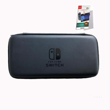 Imagem de Case Bolsa Estojo Nintendo Switch + Película Vidro - Nx