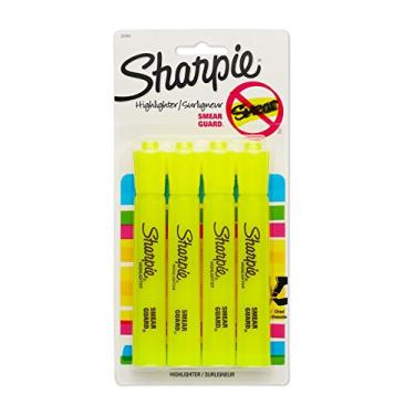Imagem de Sharpie Marca-texto amarelo fluorescente pacote com 4