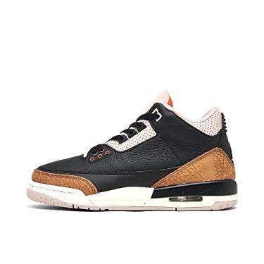 Imagem de Jordan Boy's Air Jordan 3 Retro (Big Kid) Black/Rush Orange/Fossil Stone/Sail 6.5 Big Kid M